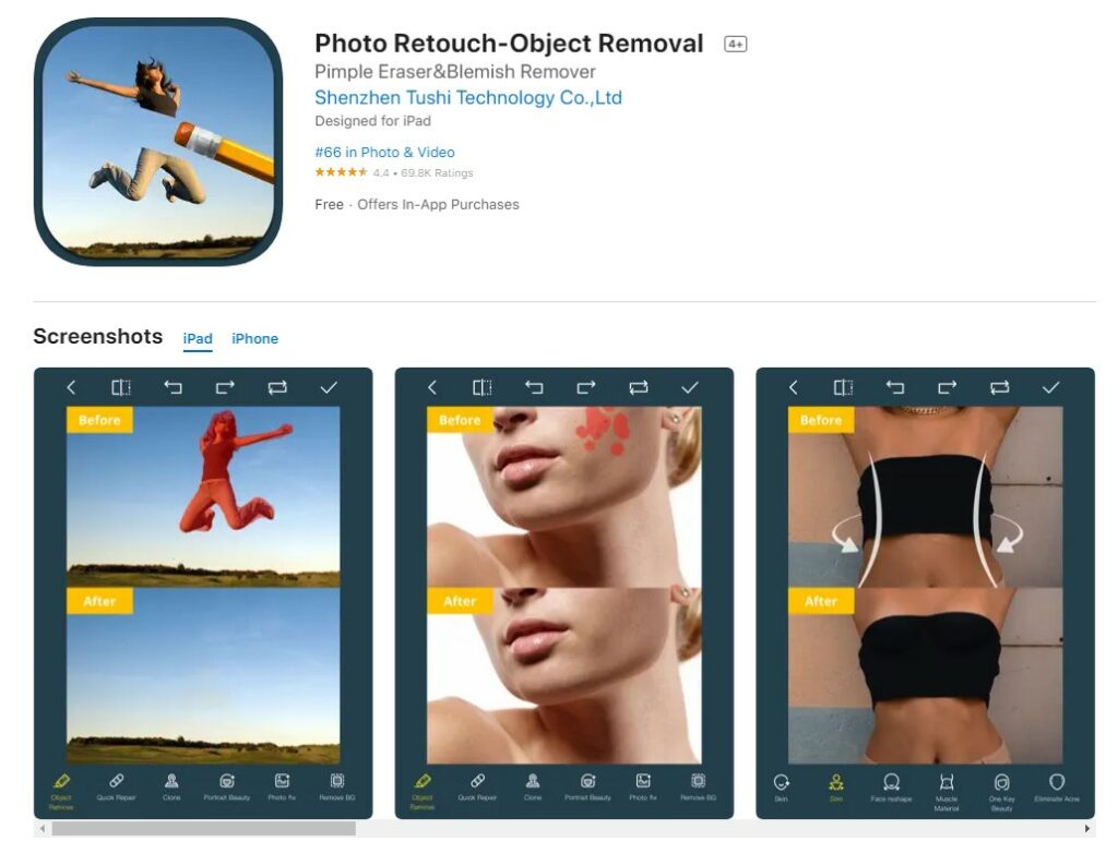 Aplikasi Menghilangkan Objek di Iphone 