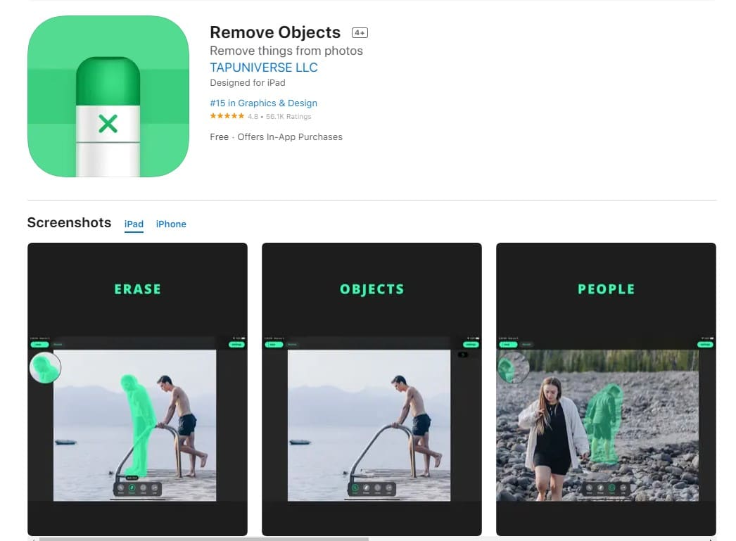 Aplikasi Menghilangkan Objek di Iphone 