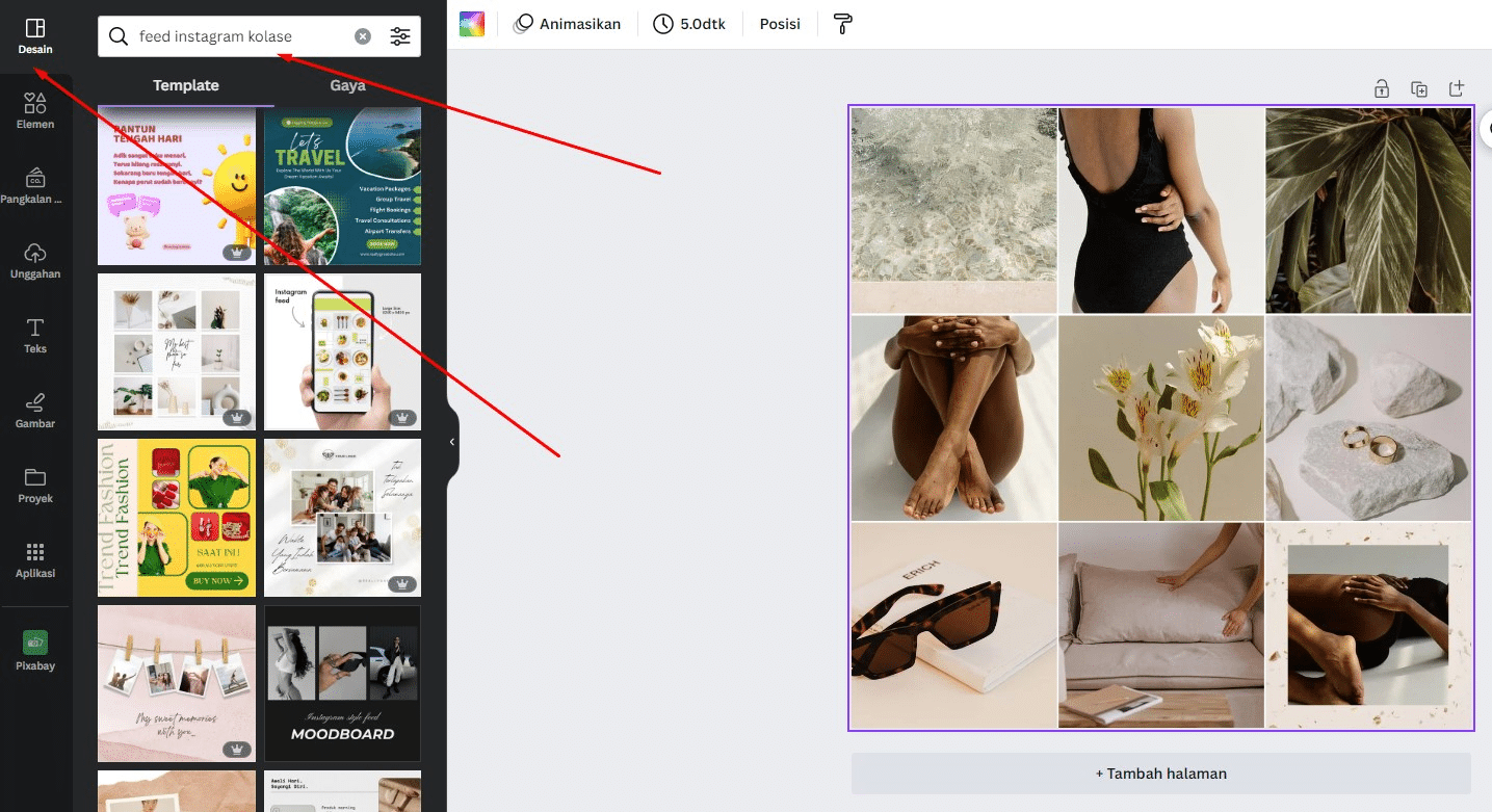 Cara Membuat Feed Instagram Nyambung Dengan Canva