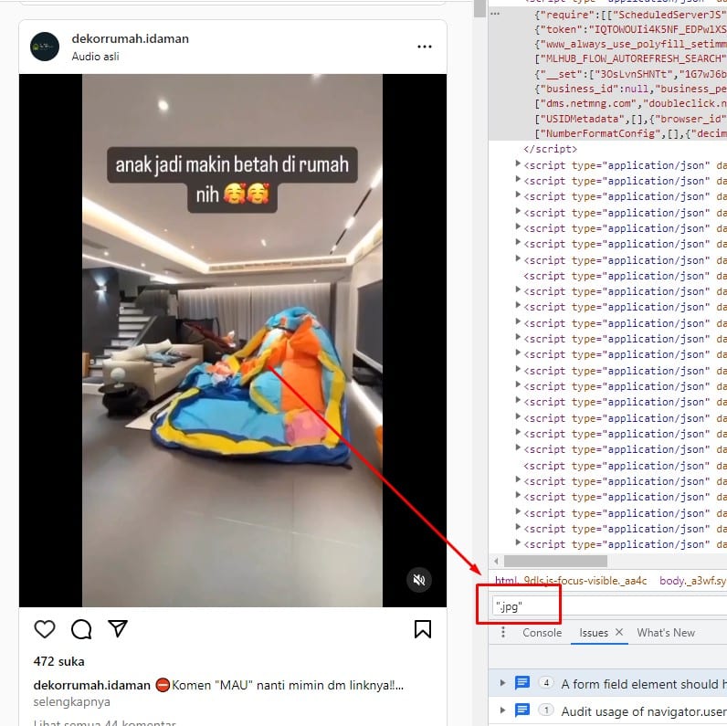 Cara Save Foto Di Instagram Lewat Google Chrome